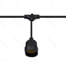 Guirnalda de soporte LED para 10xE27 bombillas 6,5m interior y exterior