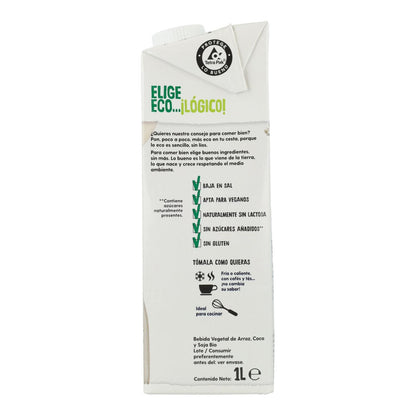 Bebida Vegetal Sabor Ligero Bio ECOCESTA 1L