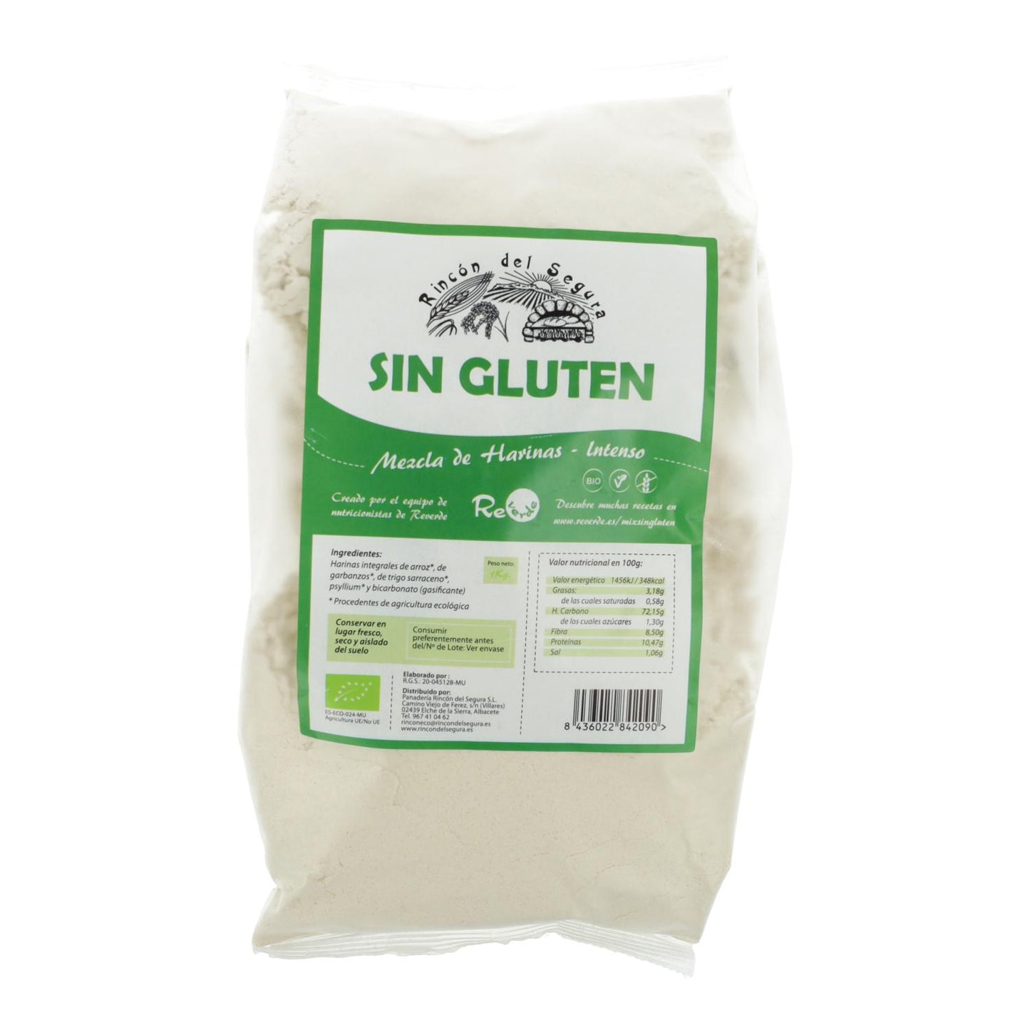 Mix harinas intensas sin gluten Rincón del Segura 1Kg