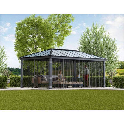 Set cortinas para gazebo cenador Dallas 422x607 Canopia