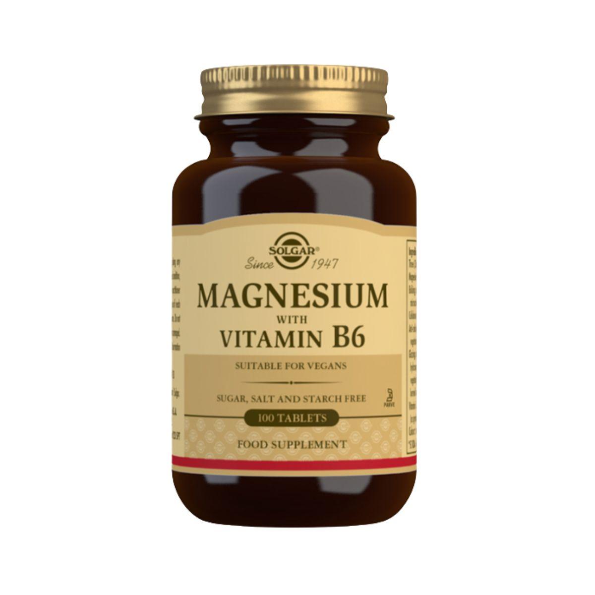 Magnesio con Vitamina B6 -Solgar