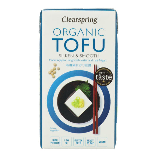 Tofu sedoso japonés Clearspring, 300g