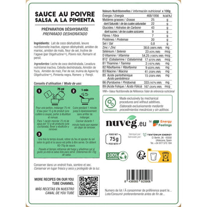 Salsa pimienta Nuveg 75 g
