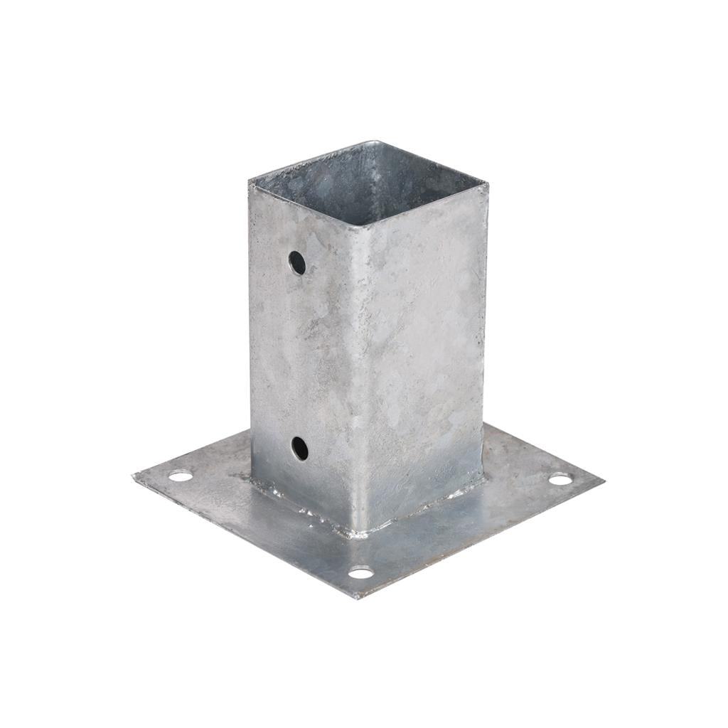Soporte Anclaje metálico cuadrado para postes y pérgolas Faura 14x14