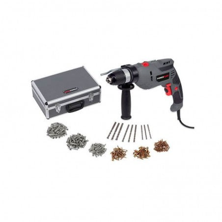 Taladro Eléctrico Percutor Powerplus POWESET6  Rev. 720w + 259 Acc