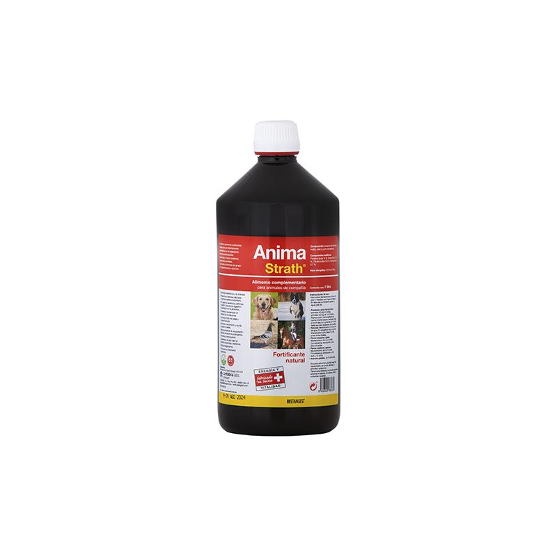 Stangest Anima-Strath Suplemento Nutricional Mascotas con Levadura de cerveza, Malta, Miel y Zumo de Naranja 1 L