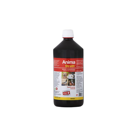 Stangest Anima-Strath Suplemento Nutricional Mascotas con Levadura de cerveza, Malta, Miel y Zumo de Naranja 1 L