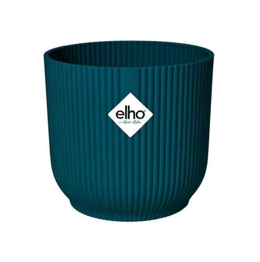 Macetero vibes fold round deep blue Elho 18 cm