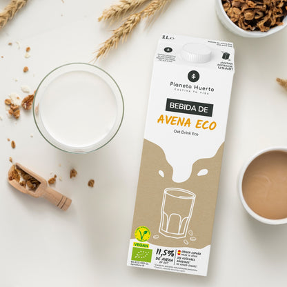 Pack 12x Bebida de Avena ECO Planeta Huerto 1L