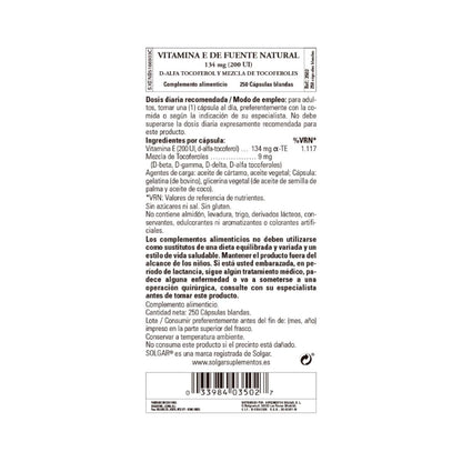 Vitamina E 200UI 134mg