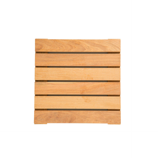 Pack 4 Baldosas de madera tropical 60 x 60 Dioco