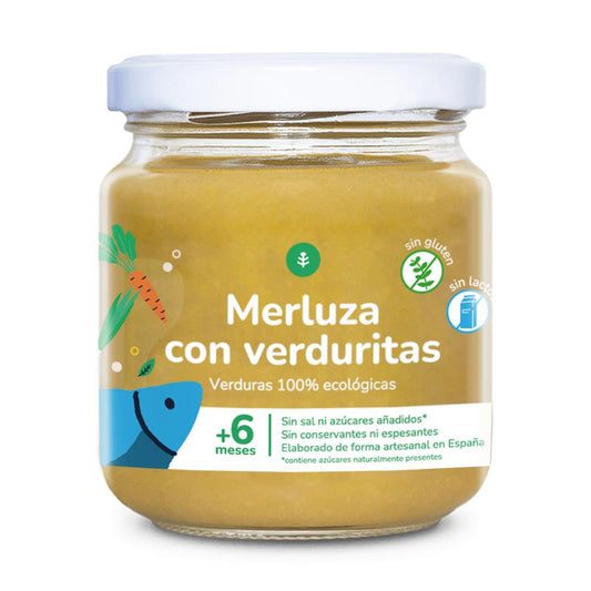 Tarrito de Merluza con Verduritas Planeta Huerto 180 g