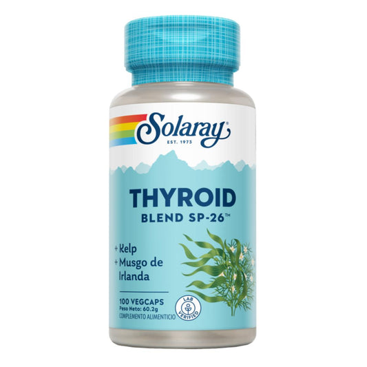 Thyroid Blend Kelp 500 mg Solaray, 100 cápsulas