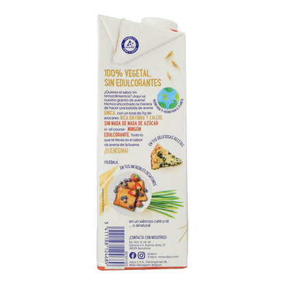 Pack 8 uds Bebida de Avena Sin Azúcar Alpro 1 Litro