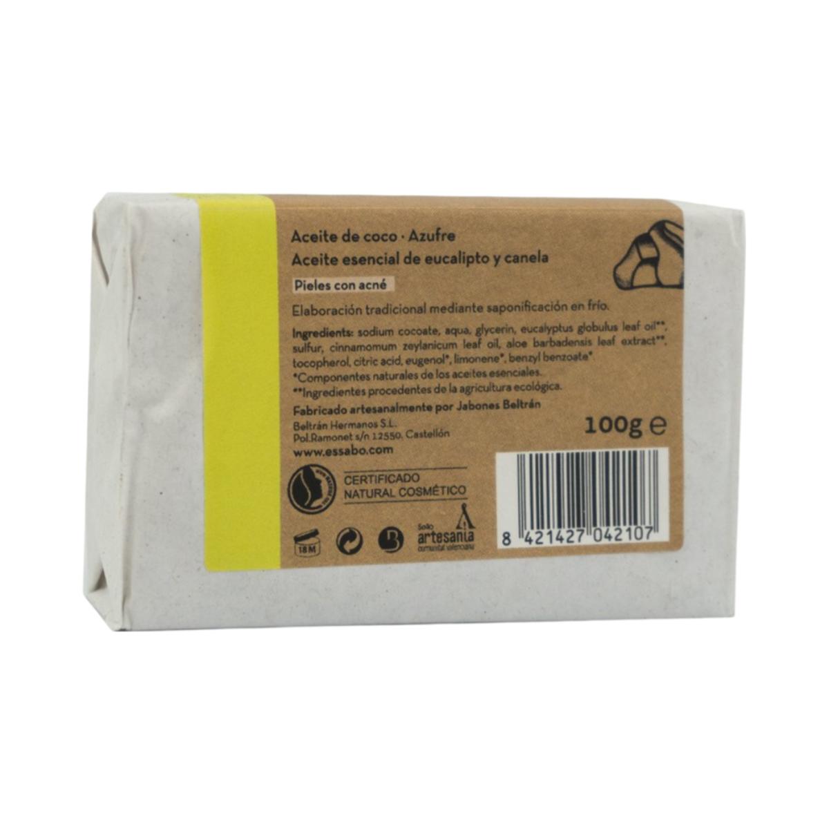 Jabón natural de azufre Essabó 100g