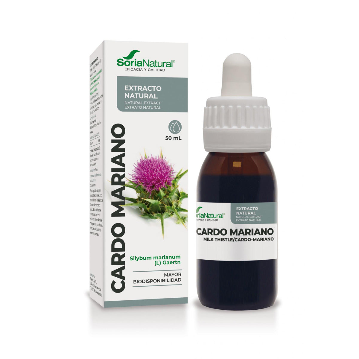 Pack 3x Extracto Cardo Mariano Soria Natural, 50 ml