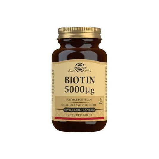 Biotina 5000mcg 100Cap Solgar