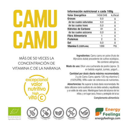 Camu Camu BIO en polvo Energy Feelings 1kg