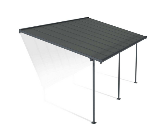 Pérgola adosada Capri 299x555 cm gris Canopia by Palram