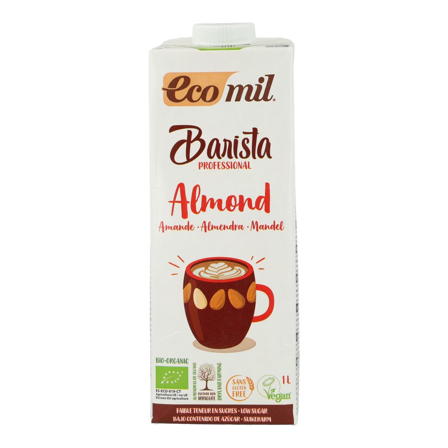 Pack 6 uds Bebida vegetal de Almendra Barista BIO EcoMil 1 L