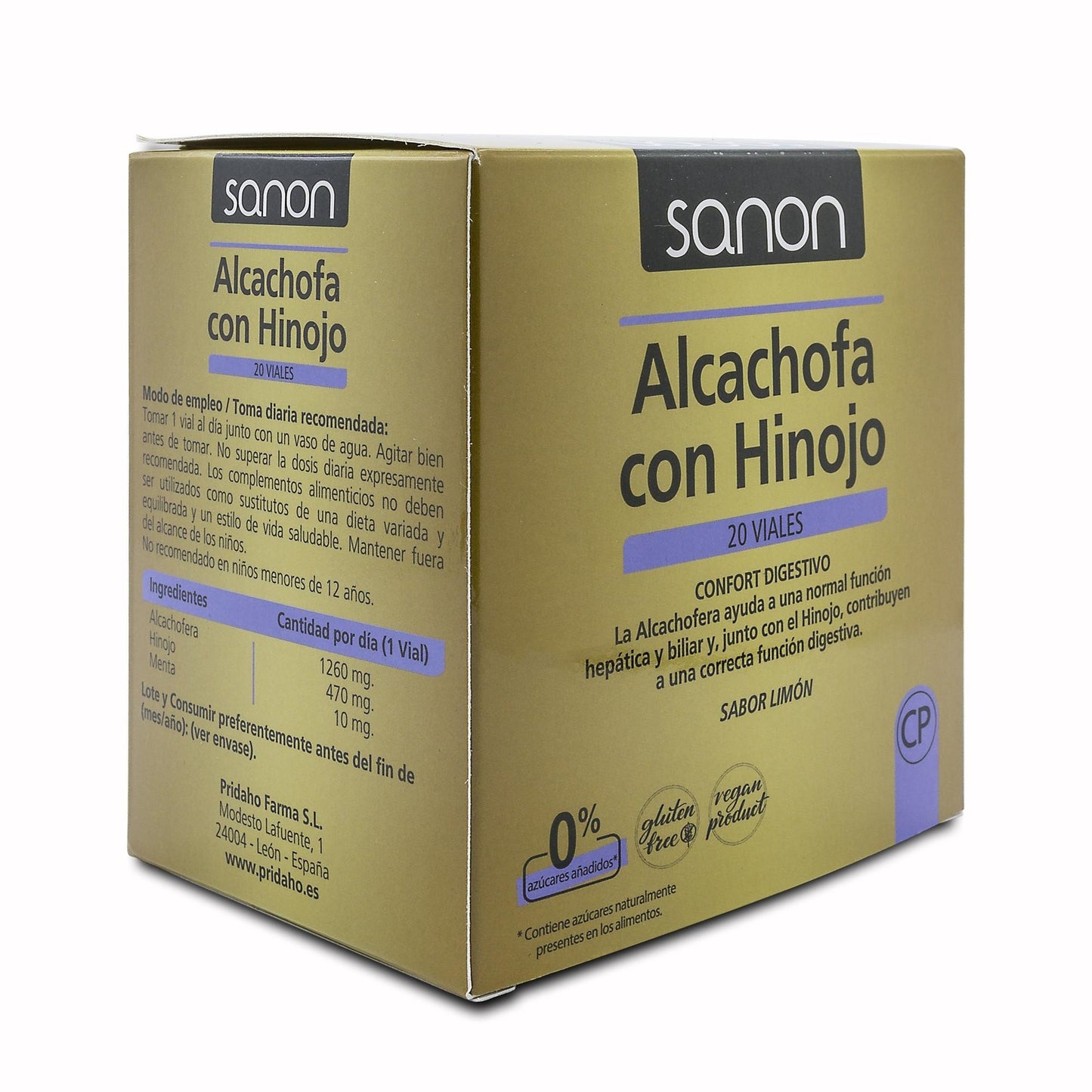 Alcachofa con Hinojo 20 viales SANON de 10 ml