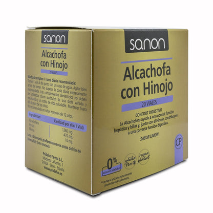 Alcachofa con Hinojo 20 viales SANON de 10 ml