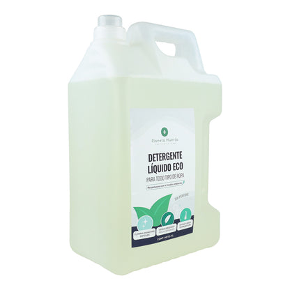 Detergente Líquido Ropa ECO Sín Perfume  Planeta Huerto 5 Litros