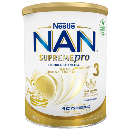 Nan Supremepro 3 Leche infantil de crecimiento a partir de 1 año Nestlé 800 g