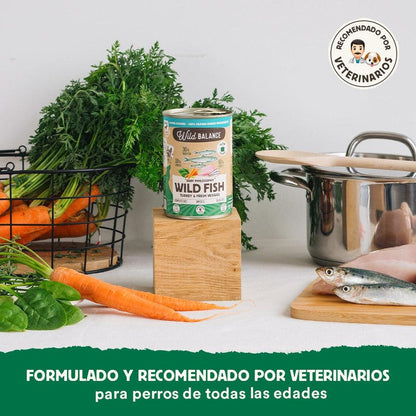 Pack Lata de Pescado y Pavo BARF para perros 6x400 g Wild Balance