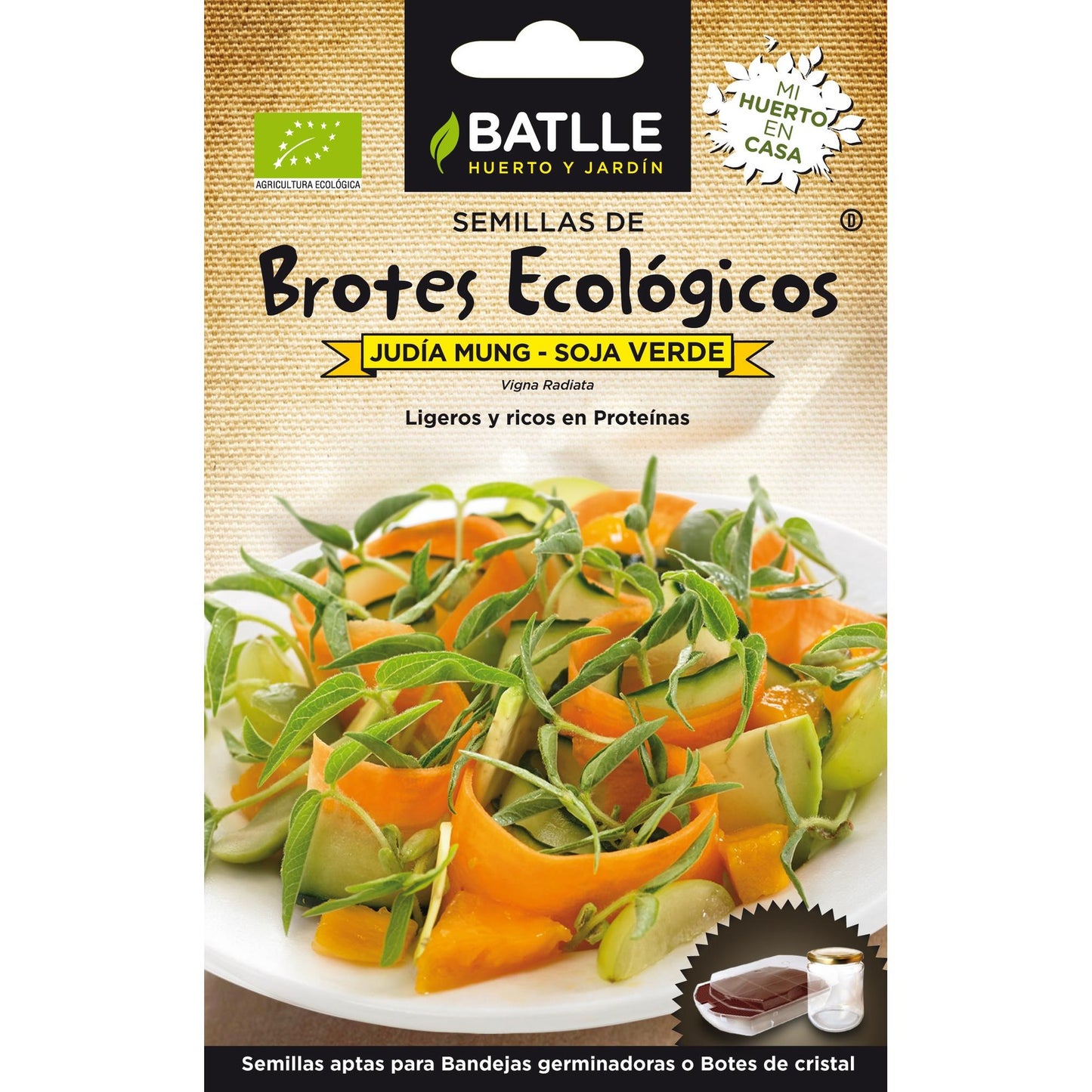 Semillas de Soja Verde ecológicas para germinados Batlle