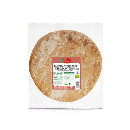 Bases de Trigo Espelta Integral para Pizza Bio El Granero 2 und, 300 g