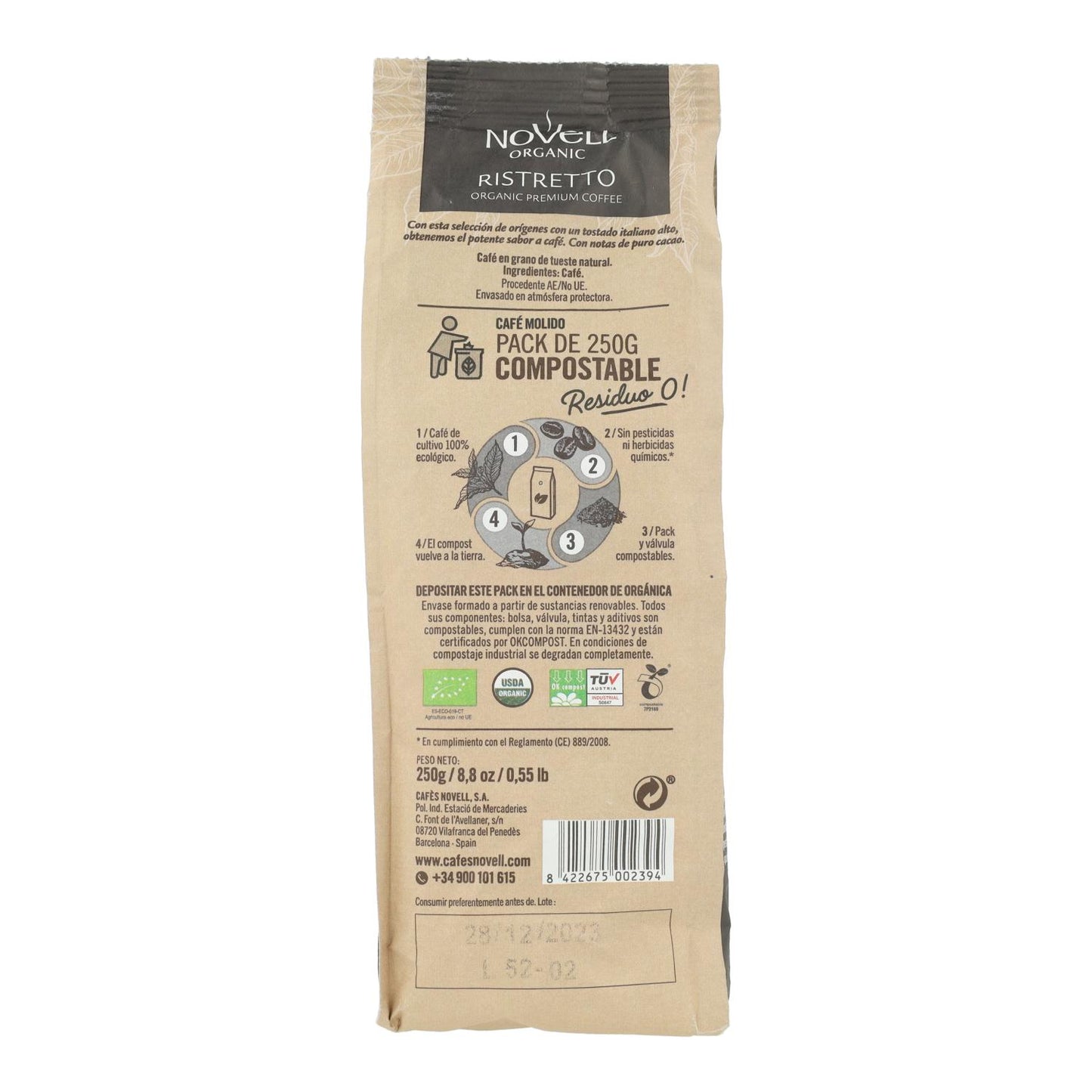 Café molido eco  Ristretto 250g