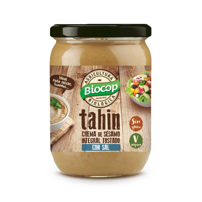 Tahin Integral Tostado con Sal Biocop 500g