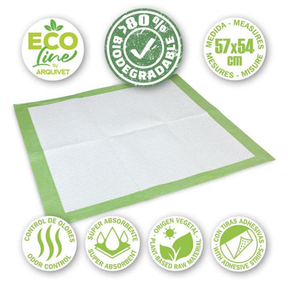 Empapadores biodegradables Arquivet 57x54 cm 14 uds