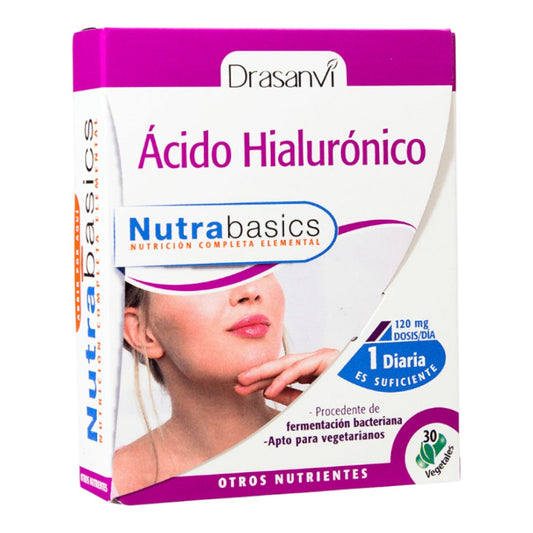 Ácido Hialurónico Nutrabasicos Drasanvi, 30 cápsulas