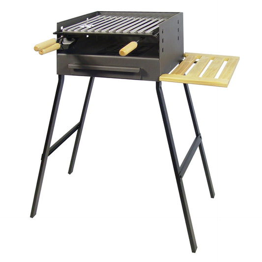 Barbacoa con bandeja de madera Imex el Zorro 44x24x73
