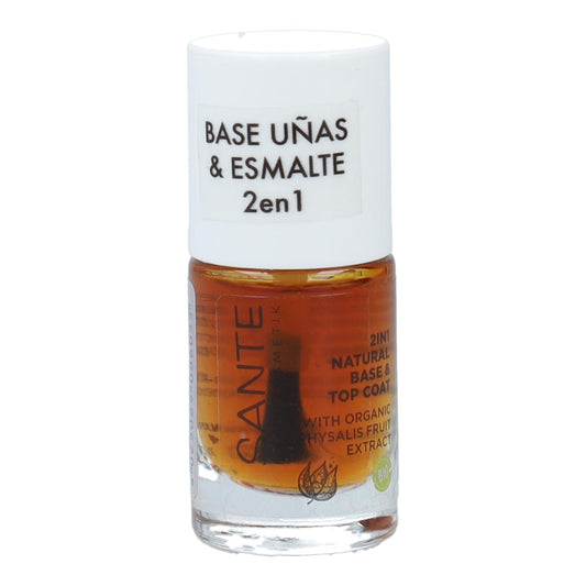 Base y Esmalte Uñas Natural 2 en 1 Sante 15 ml
