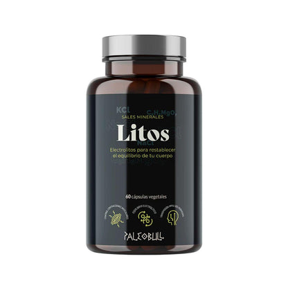 Litos Sales Minerales con electrolitos Paleobull 60 caps
