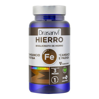 Mineral Bisglicinato Hierro Ferrochel Drasanvi 90 Comp