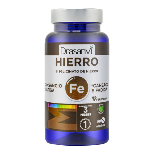 Mineral Bisglicinato Hierro Ferrochel Drasanvi 90 Comp