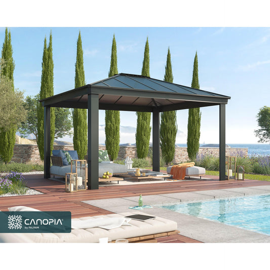 Gazebo sombreado cenador Dallas 360x422 cm