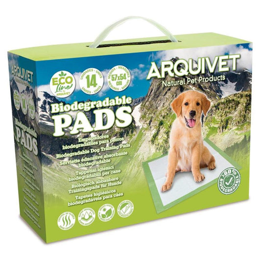 Empapadores biodegradables Arquivet 57x54 cm 14 uds