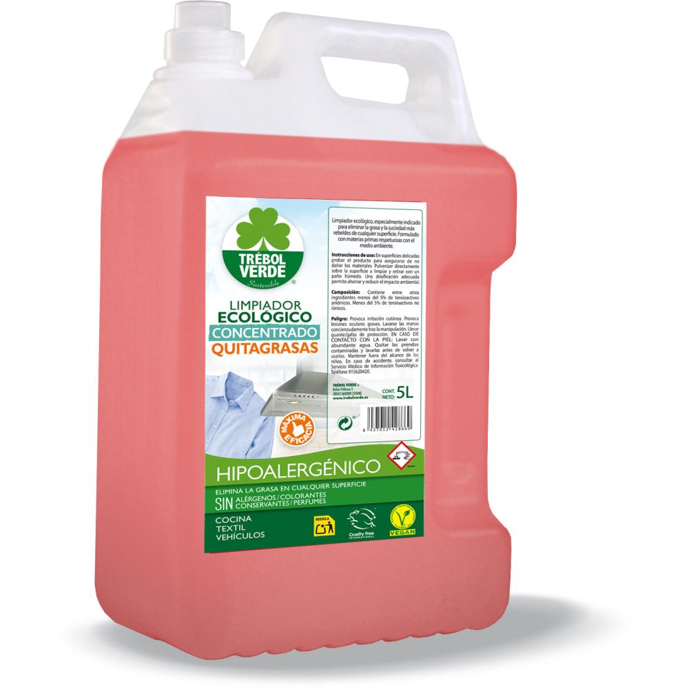 Limpiador quitagrasas ECO Trébol Verde