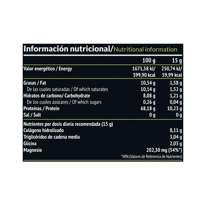 Elixir: Colágeno + Aceite TCM, 450 g Paleobull