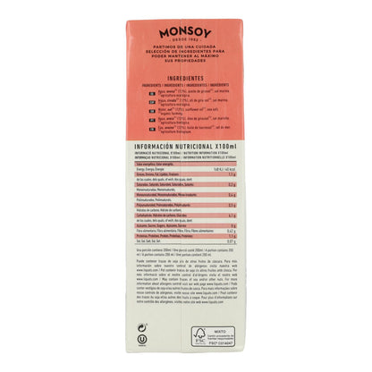 Pack 6 uds Bebida BIO de Avena 0% azúcares Monsoy 1 L