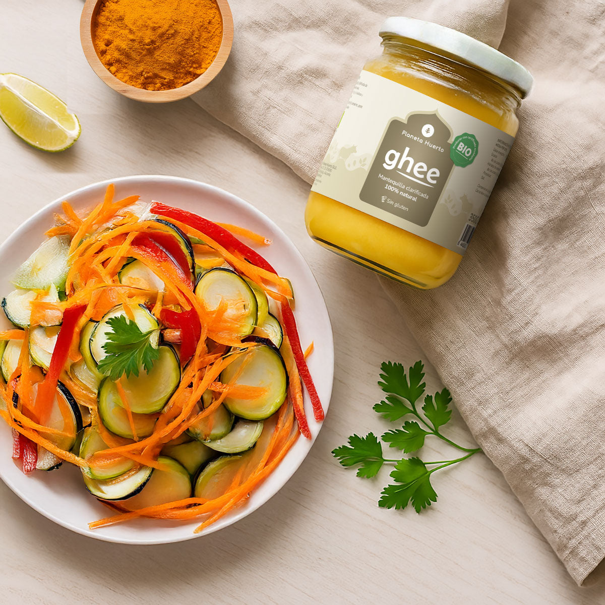 Pack 2x Ghee mantequilla clarificada ECO Planeta Huerto 350 gr