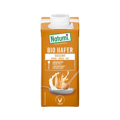 Crema para cocinar de Avena Liquida Bio Natumi, 200 ml