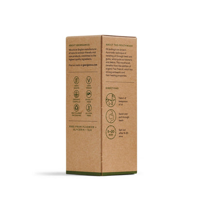 Enjuague Bucal con Aceite de Coco y Árbol del té Georganics