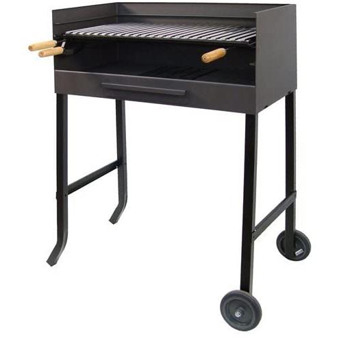 Barbacoa con ruedas y parrilla de acero inox Imex el Zorro