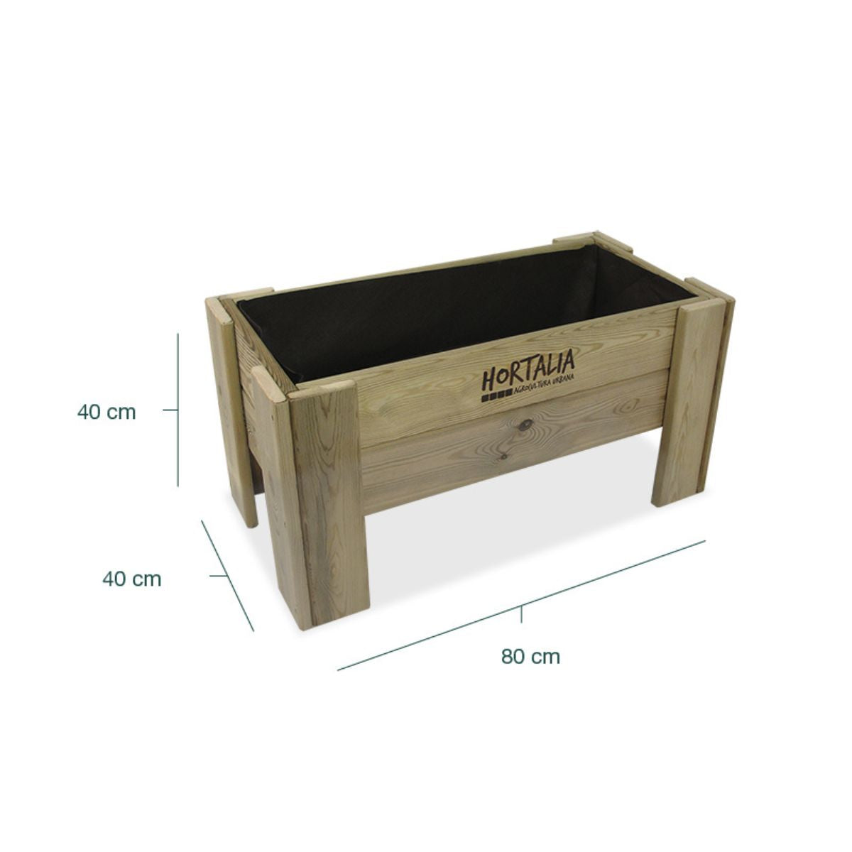 Mesa de cultivo baja Gardenbrico S40 Hortalia 50 L
